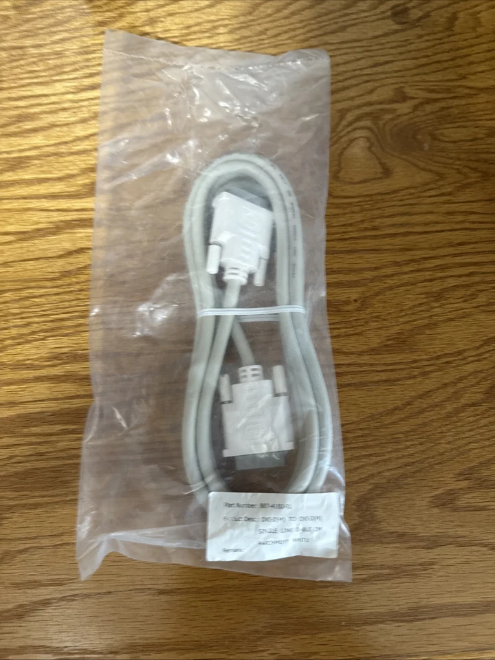 CABLE DE ENLACE ÚNICO MOLEX 887-4180-01 DVI-D (M) A DVI-D (M) 2M Nuevo, Blanco Foto 1 de 3