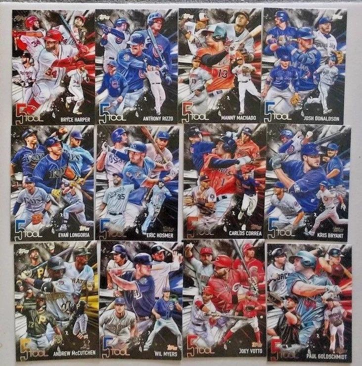 2017 TOPPS SERIES ONE 5 TOOL INSERT #1 TO #50 - COMPLETE YOUR SET - Image 1 of 1