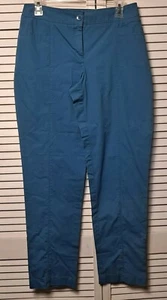 CHICO'S bequeme Stretch Baumwollmischung GERADES BEIN 4 Taschen blaue Hose Größe 0 - Bild 1 von 4