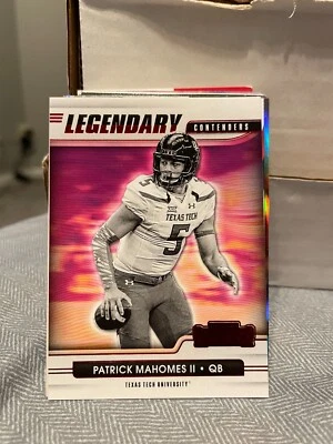 2021 Panini Contenders Draft Picks Legendary Contenders Red #2 Patrick Mahomes - Image 1 of 2