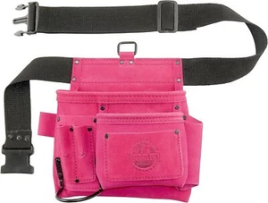 GRAINTEX SS2081 5 Bolsillos Uñas y Bolsa de Herramientas Color Rosa Gamuza Cuero con 2 - Imagen 1 de 1