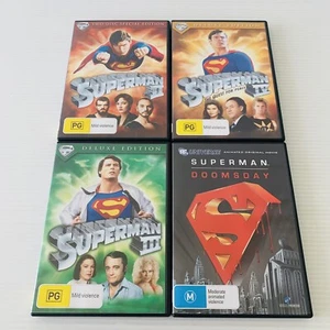 Superman Seasons 2-4 Doomsday Bundle DVD x 4 Superhero VGC R4 - Picture 1 of 11