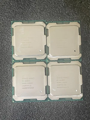 Lot of 4 Intel Xeon E5-2620 V4 SR2R6 8-Core 2.1GHz 20MB FCLGA2011-3 Processor - Image 1 of 2