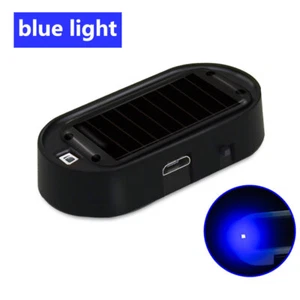 Fake Solar Car Warning Alarm LED Light Security System Anti Theft Flash Blinking - Picture 1 of 5