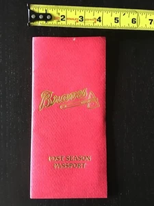1996 Atlanta Braves NL Championship Serie baseball post-season passport M7 42523 - Picture 1 of 4