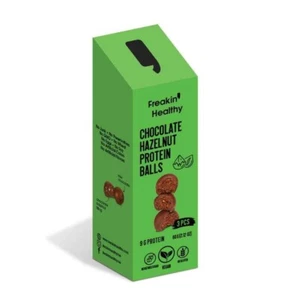 Freakin Healthy Refined Sugar Free Chocolate Hazelnut Protein Balls 60g x 1 - Picture 1 of 3