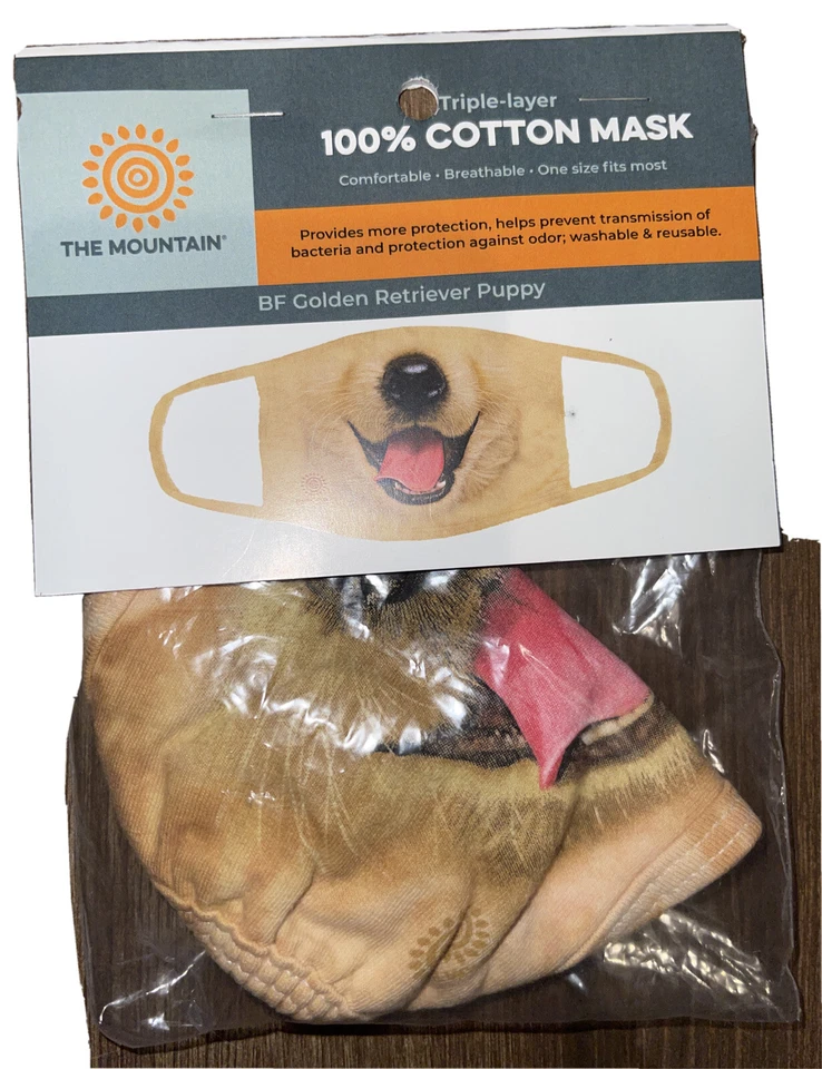 The Mountain Face Mask. Dog Mouth. 100% Cotton Triple-layer Face Mask - Image 1 of 2