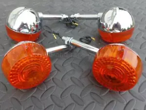 Full Set of Replacement Suzuki TS-GT-TC-RV Indicators Alloy Head Steel Stem x 4 - Picture 1 of 7