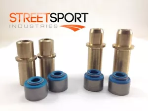Harley IRONHEAD Sportster 57-85 INT & EXH FKM Valve Seals & GUIDES - 4 ea -NEW - Picture 1 of 7