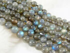 Natural Labradorite 6mm Indian Gray Round Gemstones Loose Beads 15"