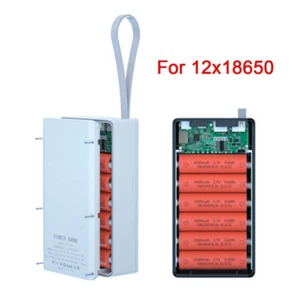 DIY Li-ion Battery Pack Kits Box Holder for 12 pcs 18650 Power Supply Solderless - Picture 1 of 23