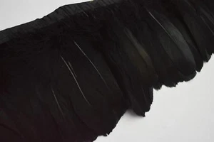 (Ys) 6" Dyed Natural Goose/Duck Big Feather Fringe Craft Trim EarRing Fascinator - Picture 1 of 105