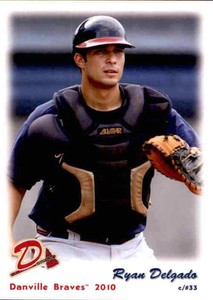 2010 Danville Braves Grandstand #3 Ryan Delgado Upland California Baseball Card