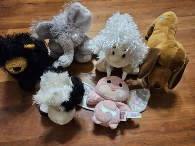 Ganz Webkinz Lot of 6 Plush Stuffed Animals, Dachshund, Lamb, Elephant, Zum, Etc - Image 1 of 4
