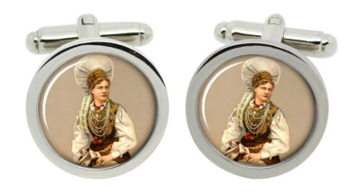 Ein Ungarisch Damen Manschettenknöpfe IN Chrom Kiste - Bild 1 von 4