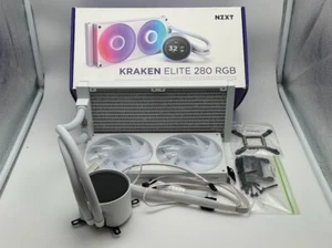 Radiateur NZXT Kraken Elite RGB 280mm 2024 (1x ventilateur central RVB à cadre unique) - Photo 1/6