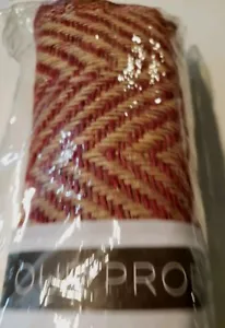 Barn Red Burlap Chevron Table Runner 14x108 New - Picture 1 of 5