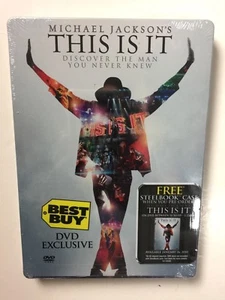Michael Jackson's This Is It Blu-ray/DVD Steelbook Best Buy NEW Empty - Imagen 1 de 2