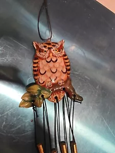 Hand painted owl windshime - Picture 1 of 6