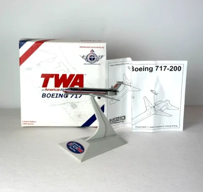 Boeing 717 TWA American Airlines Airplane Dragon Wings 1:400 Collection 55384 - Image 1 of 4