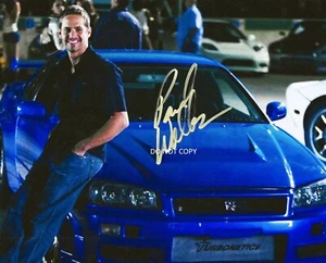 PAUL WALKER - FAST & FURIOUS Autographed Signed 8x10 Reprint Photo #2 !! - Picture 1 of 1