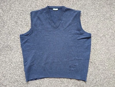 Pringle Vest Adult Large Blue Golf Wool Sweater Pullover Casual Scotland Mens - Image 1 of 4