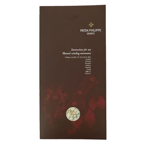 PATEK PHILIPPE GENUINE INSTRUCTIONS FOR MANUAL WINDING MOVEMENTS BOOKLET - Picture 1 of 2