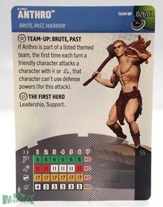 Heroclix Masters of Time set Anthro #026.01 Team-Up card! - Picture 1 of 1