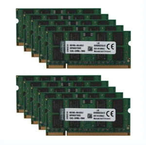 Kingston 10X 2GB PC2 6400S 2RX8 DDR2 800MHz Laptop Memory RAM SO-DIMM Notebook - Picture 1 of 8