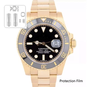 Rolex Submariner Date (NON l'orologio) 40mm Pellicola Trasparente Protezione COMPLETA 1x Unità - Foto 1 di 5