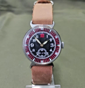 Vintage Pobeda Watch, 80's Aviator Armlet Watch, USSR Military Men's Wristwatch - Picture 1 of 7
