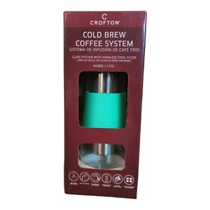 Crofton “Cold Brew Coffee System” Glass Pitcher | Stainless Steel Filter 44.8oz - Picture 1 of 5