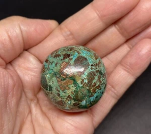 Chrysocolla Genuine Stone Sphere From Peru 36mm 66g RARE - Picture 1 of 11