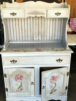 Brand New Custom hand painted, antiqued buffet/ sideboard - Image 1 of 4