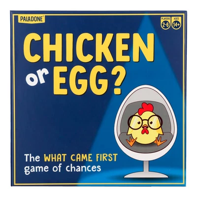 Chicken or Egg Game Party Quiz Question Card What Came First Adult Family 14+ - Image 1 of 4