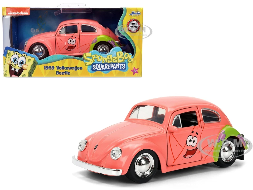JADA TOYS 1/32 - VOLKSWAGEN BEETLE SPONGE BOB - 1959 35479PI