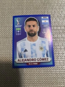2022 FIFA Qatar World Cup Panini Blue Sticker - Alejandro Gomez ARG17 - Picture 1 of 2