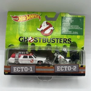 NEW Hot Wheels Ghostbusters 2 VEHICLE SET Ecto-1 Cadillac/Ecto-2 Motorcycle 1:64 - Picture 1 of 6