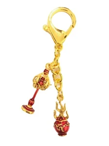 2026 Feng Shui Ksiddigarbha Fireball Staff Amulet Keychain - Picture 1 of 1