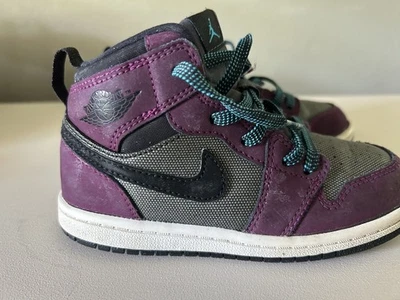 Nike Air Jordan’s Children’s Shoes Sz. 10C - Purple/black/gray - - Image 1 of 4