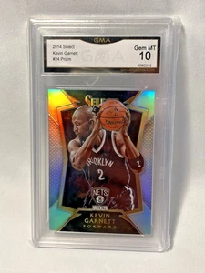 2014-15 Panini Select Kevin Garnett Silver Prizm GMA 10 Gem Mint Nets Celtics - Picture 1 of 14
