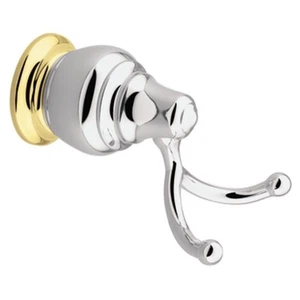 Moen YB4703CP Decorador Doble Bata Gancho Cromo y Latón Pulido - Imagen 1 de 7