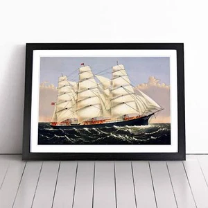 Cuadro póster impresión arte pared lienzo enmarcado barco cortapelos, decoración del hogar - Imagen 1 de 9