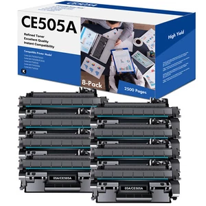 10 pezzi cartuccia toner CE505A ad alta resa per HP 05A LaserJet P2035 P2055D P2055DN - Foto 1 di 8