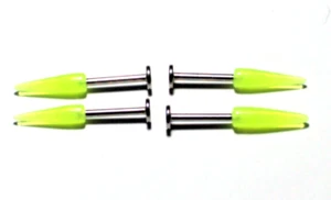 14g 1/2 W/ 9/16 inch Spike Surgical Steel 316L UV Body Jewelry Ear Lip Nipple - Picture 1 of 2