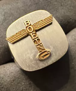 SELTENER 10K Gelb Massivgold THE BOEING COMPANY Totemstange Siegelring - Bild 1 von 5