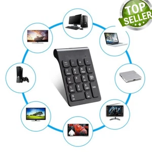 2.4G Wireless USB Mini 18-keys Num Pad Numeric Number Keypad Keyboard for Laptop - Picture 1 of 5