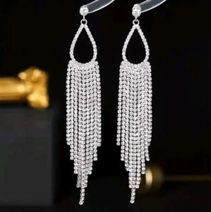 Aretes Aritos De Mujer Elegante Aretes Pendentes Ideale Festa Gala Noche Dia - Foto 1 di 6