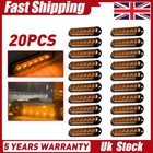 12V 6 LED Amber Orange Side Marker Lights Indicator Trailer Truck Lorry  4-20x