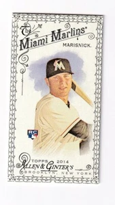 2014 Topps Allen & Ginter's Jake Marisnick Mini Rookie Black Bordered Card 244 - Bild 1 von 2